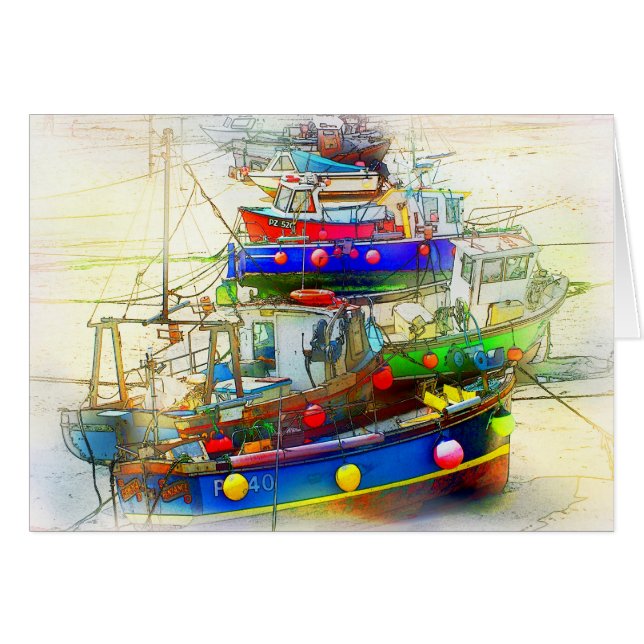 BOATS IN ST. IVES HARBOUR (Front Horizontal)