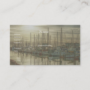 Boats in the Harbour 1 Business Card