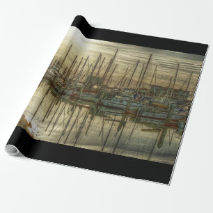 Boats in the Harbour Wrapping Paper