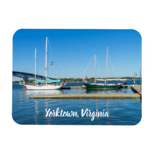 Boats in the York River by Yorktown Magnet