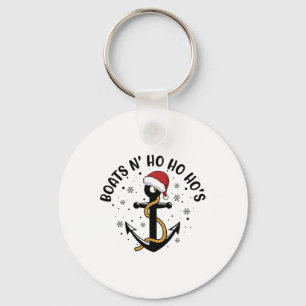 Boats N Ho Ho Hos Christmas Pajama Funny Humour X- Key Ring