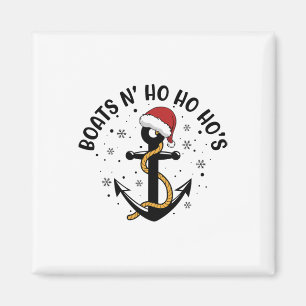 Boats N Ho Ho Hos Christmas Pajama Funny Humour X- Magnet