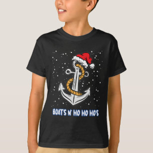 Boats N Ho Ho Hos Christmas Pajama Funny Humour X- T-Shirt