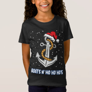 Boats N Ho Ho Hos Christmas Pajama Funny Humour X- T-Shirt