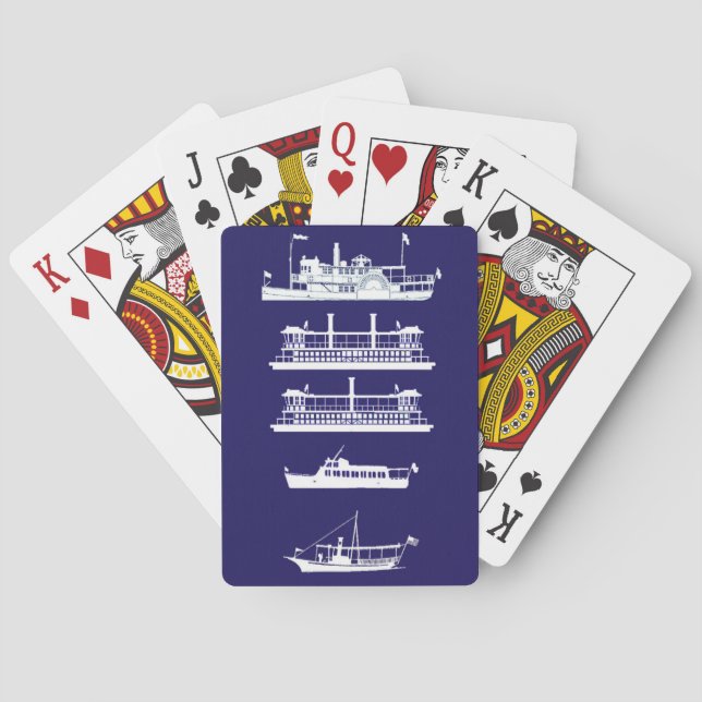Boats of Bay Lake playing cards (Back)