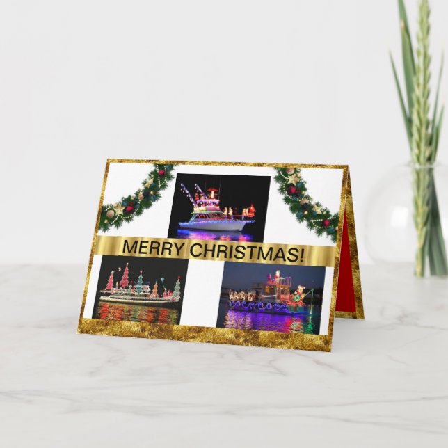 Boats on Christmas Cards (Front)
