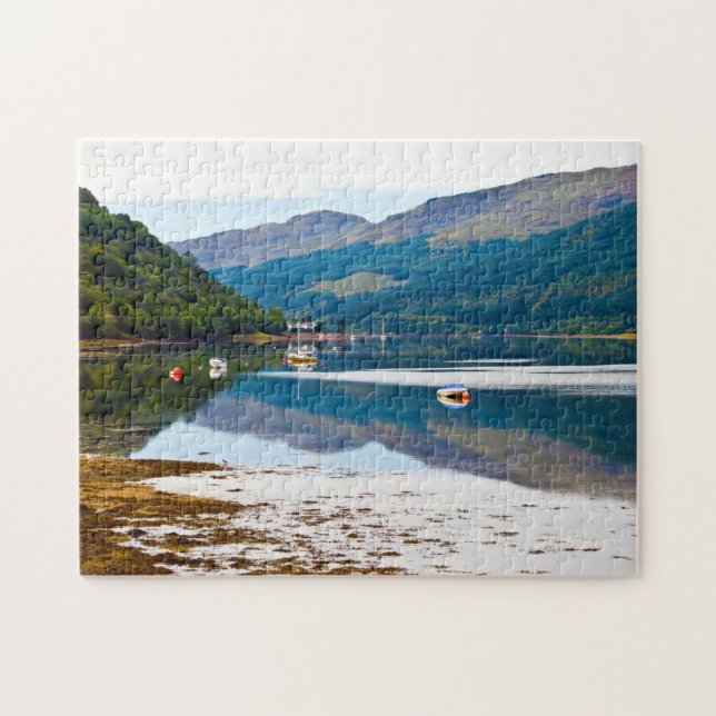 Boats on Loch Long, Arrochar Jigsaw puzzle (Horizontal)
