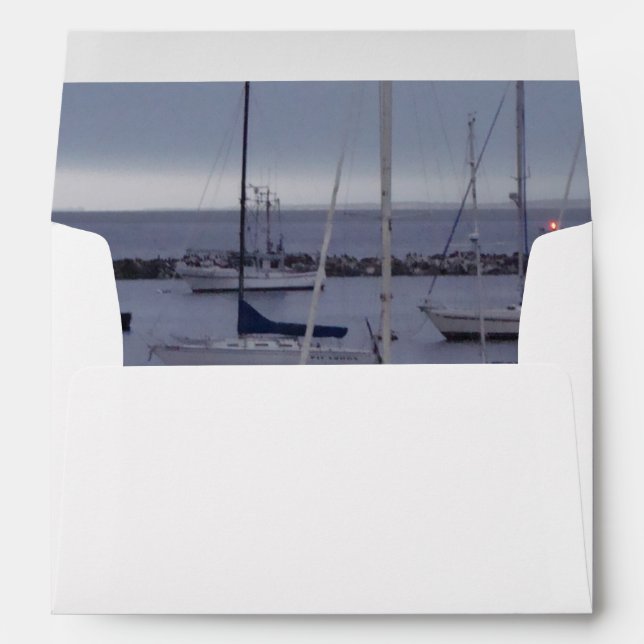 Boats on Monterey Bay Envelopes (Back (Bottom))