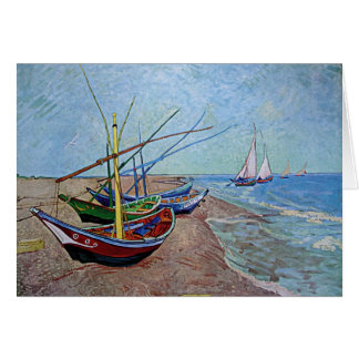 "Boats on the Beach at Saintes-Maries" by Van Gogh