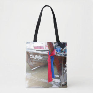 Boats On The Beach Phi Phi Islands, Thailand Tote Bag