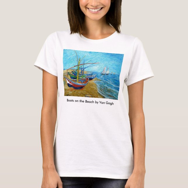 Boats on the Beach T-Shirt (Front)