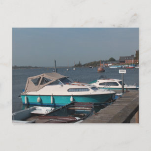 Boats on the Norfolk Broads Postcard