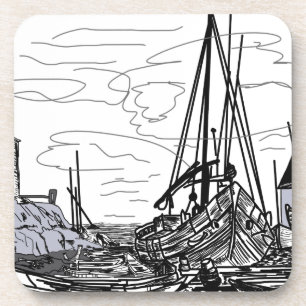 boats on the sea coaster