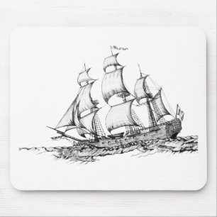 boats on the water mouse mat