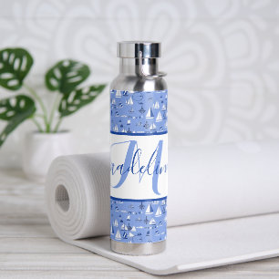 Boats personalised water bottle