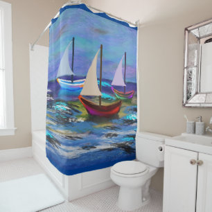 Boats Shower Curtain