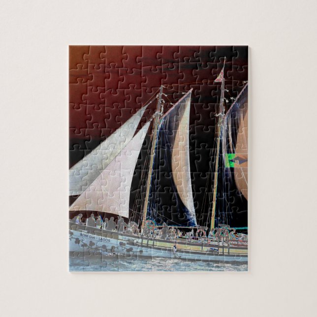 Boats under Sail Jigsaw Puzzle (Vertical)