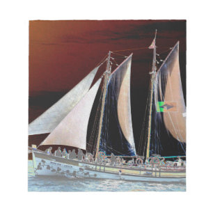 Boats under Sail Notepad