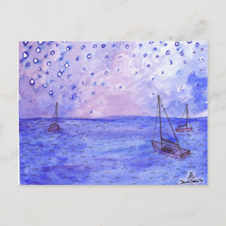 Boats Watercolor Postcards