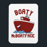 Boaty McBoatface Magnet<br><div class="desc">Boaty McBoatface the Polar Research Vessel Apparel Design by Shirtual Designs | www.Shirtual.com If pop culture and self deprecation moved in together and made babies, they would live at Shirtual.com. Browse our unique and original expressions on T-shirts, Stickers, Posters, Mugs and more! Be social and follow us online: http://www.facebook.com/shirtual http://www.instagram.com/shirtual...</div>