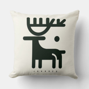 BOAZ Minimalist Nordic Reindeer  Cushion