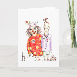 Bob and Claire de Lune greeting card