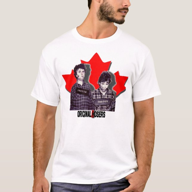 Bob and Doug McKenzie - Original Hosers Comedy T-Shirt (Front)