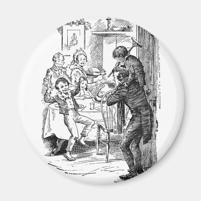 Bob and Tiny Tim Magnet (Front)