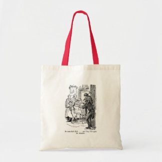 Bob and Tiny Tim (with text) Tote Bag