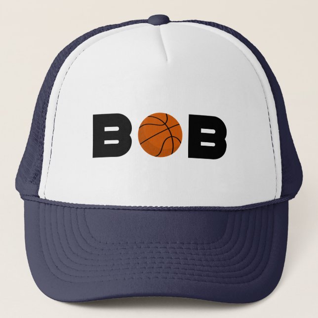 Bob Basketball Trucker Hat (Front)