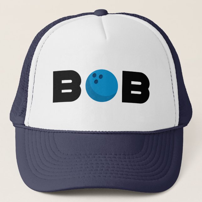 Bob bowling trucker hat (Front)