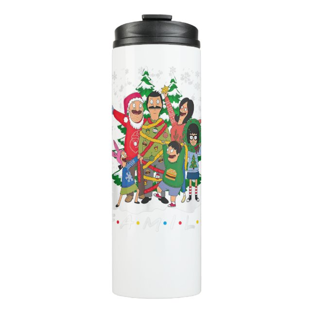 Bob Burgers Family Christmas for Man Woman Thermal Tumbler (Front)
