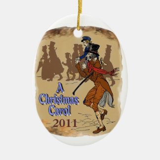 Bob Crachit and Tiny Tim Ceramic Tree Decoration