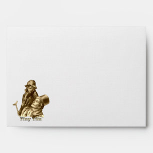 Bob Cratchit and Tiny Tim Christmas Carol Envelope