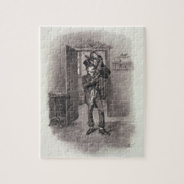 Bob Cratchit and Tiny Tim, from 'Charles Dickens: Jigsaw Puzzle (Vertical)