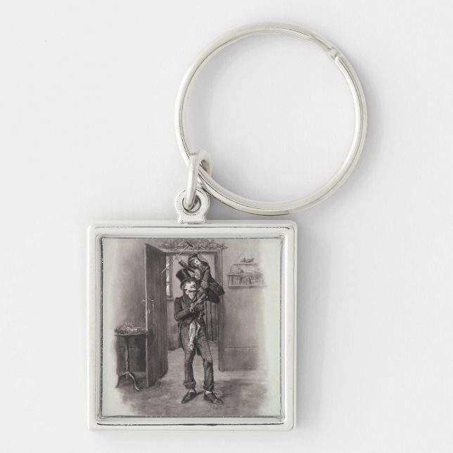 Bob Cratchit and Tiny Tim, from 'Charles Dickens: Key Ring (Front)