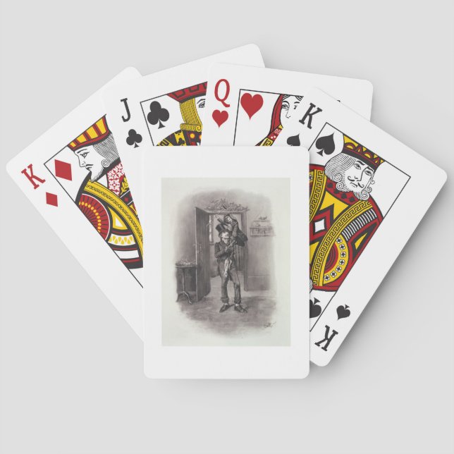 Bob Cratchit and Tiny Tim, from 'Charles Dickens: Playing Cards (Back)