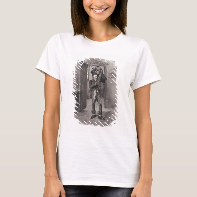 Bob Cratchit and Tiny Tim, from 'Charles Dickens: T-Shirt (Front)