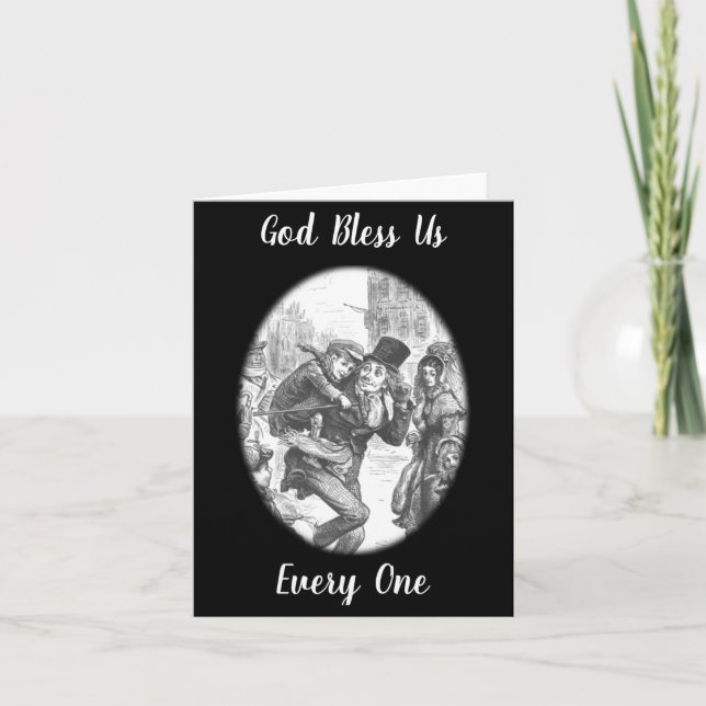 Bob Cratchit Tiny Tim A Christmas Carol  Card (Front)