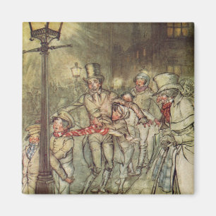 Bob Cratchit went down a slide on Cornhill Magnet