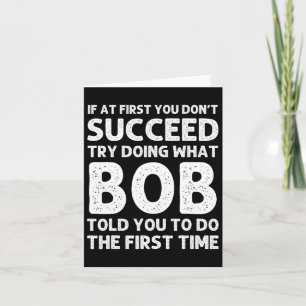 Bob Gift Name Personalised Birthday Funny Christma Card