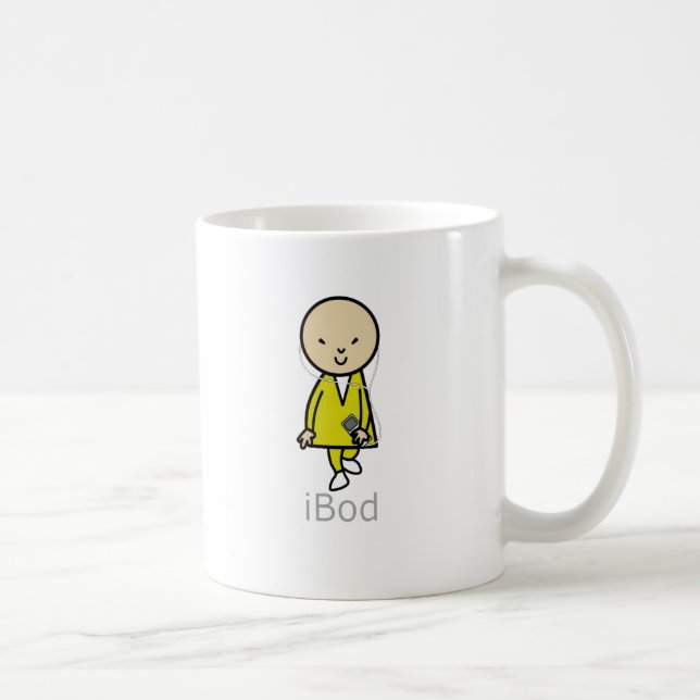 Bob Here Come Bod iBod IPod Coffee Mug (Right)