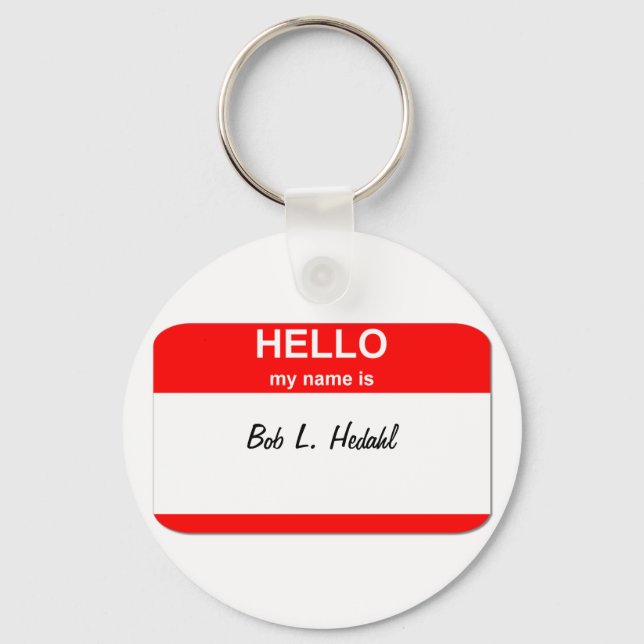 Bob L. Hedahl (bobble-head doll) Key Ring (Front)