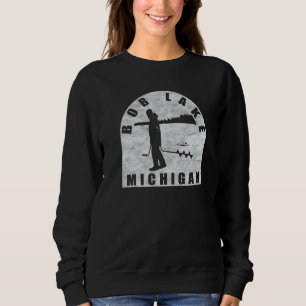 Bob Lake Ice Fishing Michigan Sweatshirt