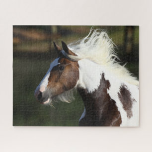 Bob Langrish Drum Horse Headshot Jigsaw Puzzle