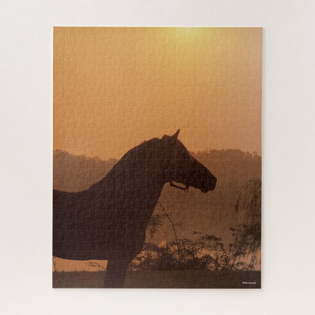 Bob Langrish | Rocky Mountain Horse Silhouette Jigsaw Puzzle (Vertical)