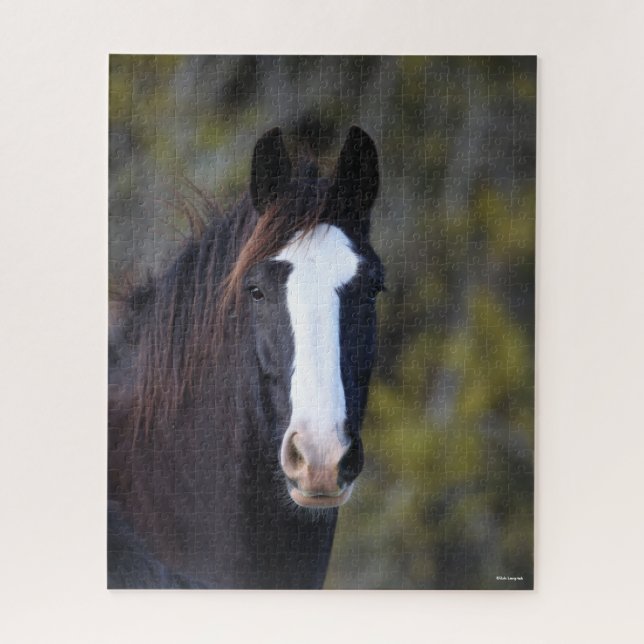 Bob Langrish | Shire Horse Headshot Jigsaw Puzzle (Vertical)