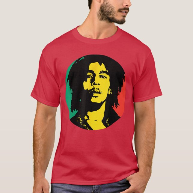 Bob Marley Rasta Circle gift boy T-Shirt (Front)