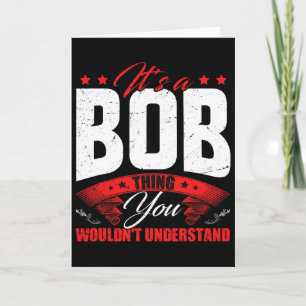 Bob Name Personalised Birthday Fun Christmas Card