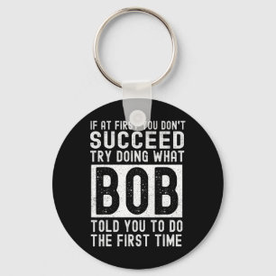BOB Name Personalised Birthday Fun Christmas Joke Key Ring